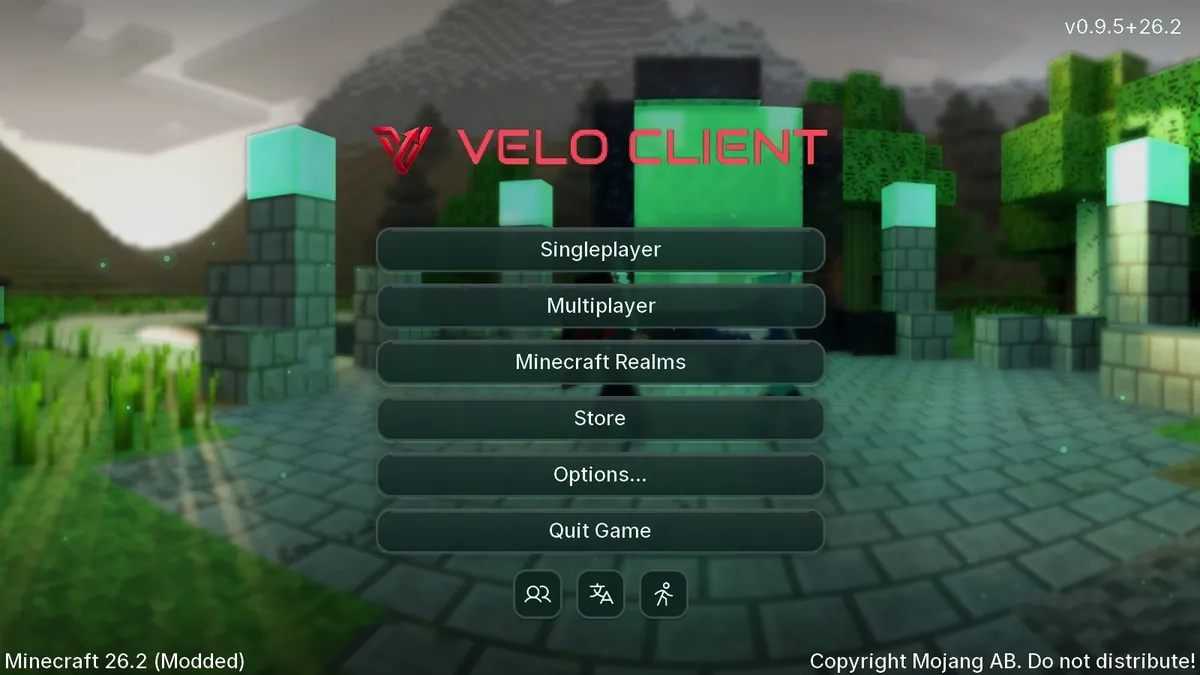 Emerald theme title screen