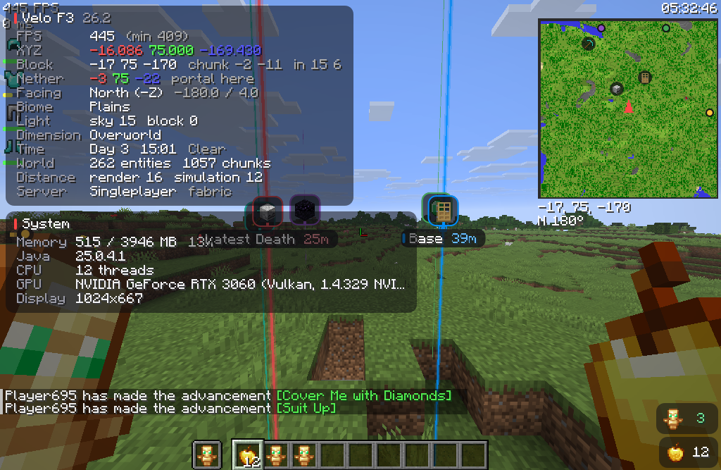 Velo Client 0.8.4: World Map, Skins & a lot more