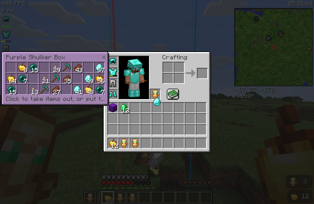 Ctrl+Shift: take items out and put items in