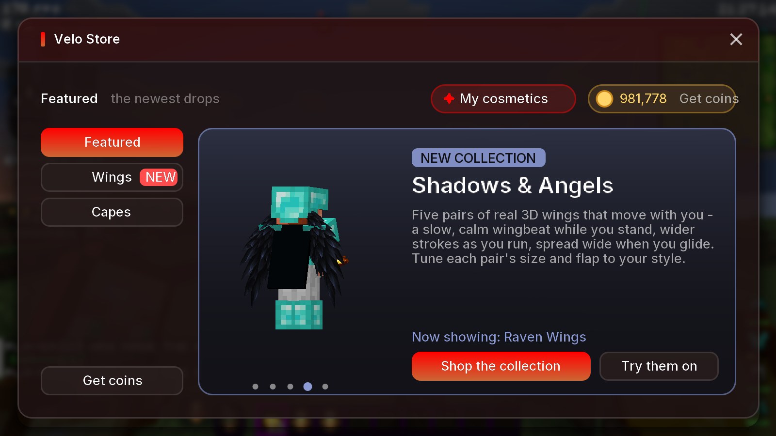 The new in-game Store.