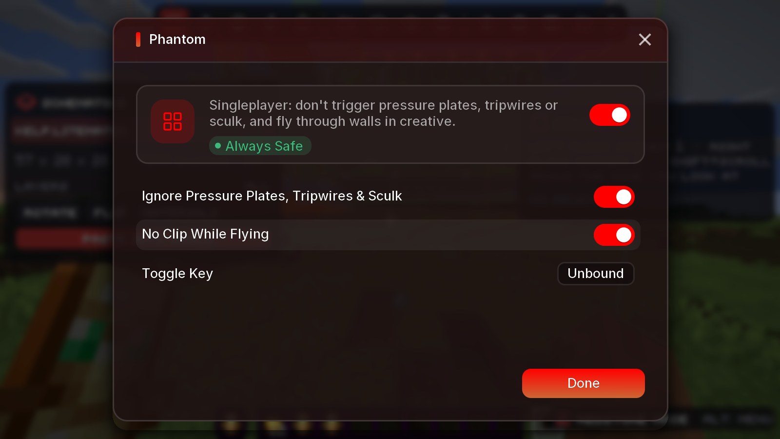 Phantom - test your traps without setting them off.